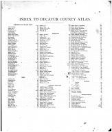 Index, Decatur County 1882